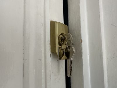Locked keys inside flat